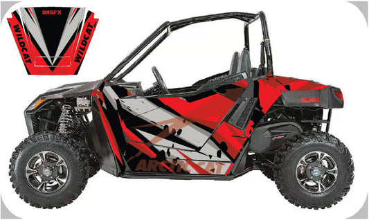 2017 - 2020 Arctic Cat Wildcat 700 Sport Graphic Kit D39-3