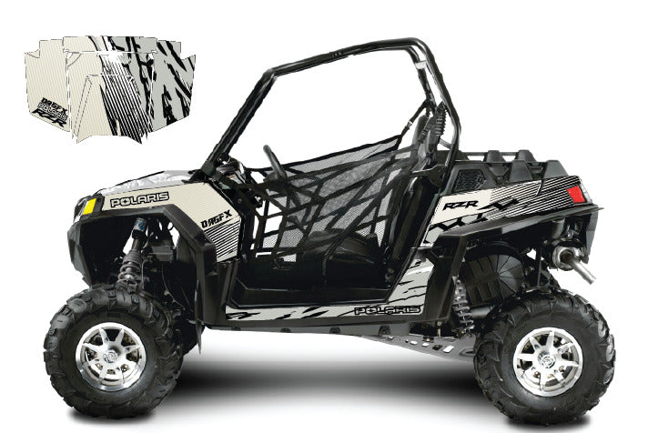 2011 - 2013 Polaris RZR 900 Graphics Kit D49-3 Grey