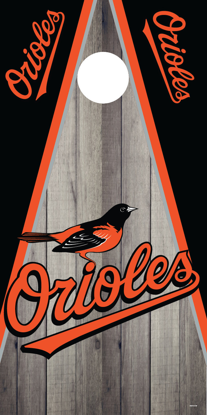 Corn Hole Board Wrap - Baltimore Orioles D3 Set Cornhole