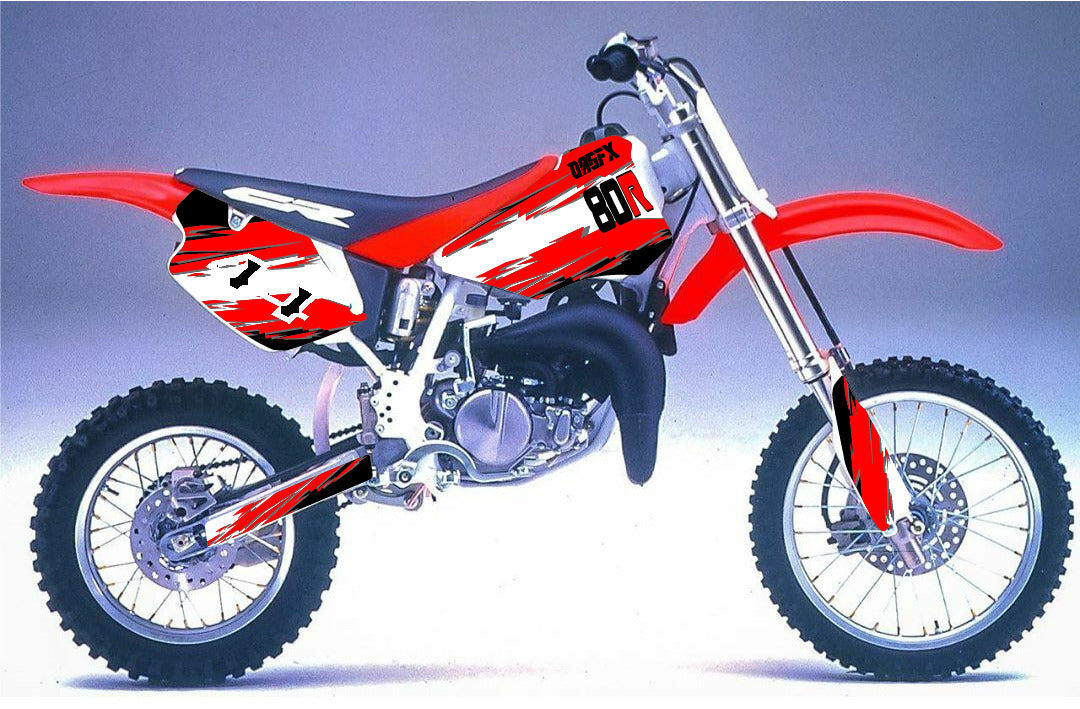 1996 - 2002 Honda CR 80  OAGFX Graphics Kit - D7-1 Red