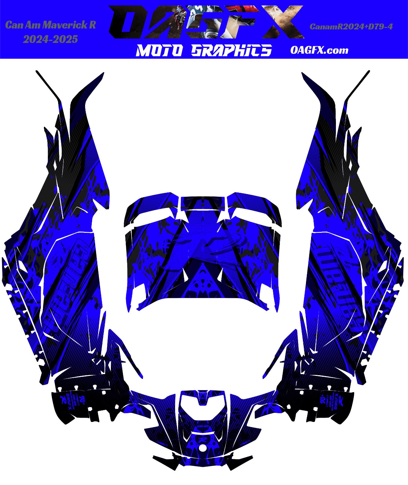 2024-2025 Can Am Maverick R RS Graphics Kit  Pro Edition D79-4 OAGFX Racing