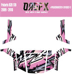 2009 - 2018 Polaris RZR 170 UTV Graphics Kit D37-3 Pink