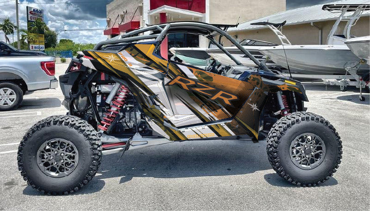 2022-2024 Polaris RZR Pro R OAGFX Graphics Kit D35-2 Orange