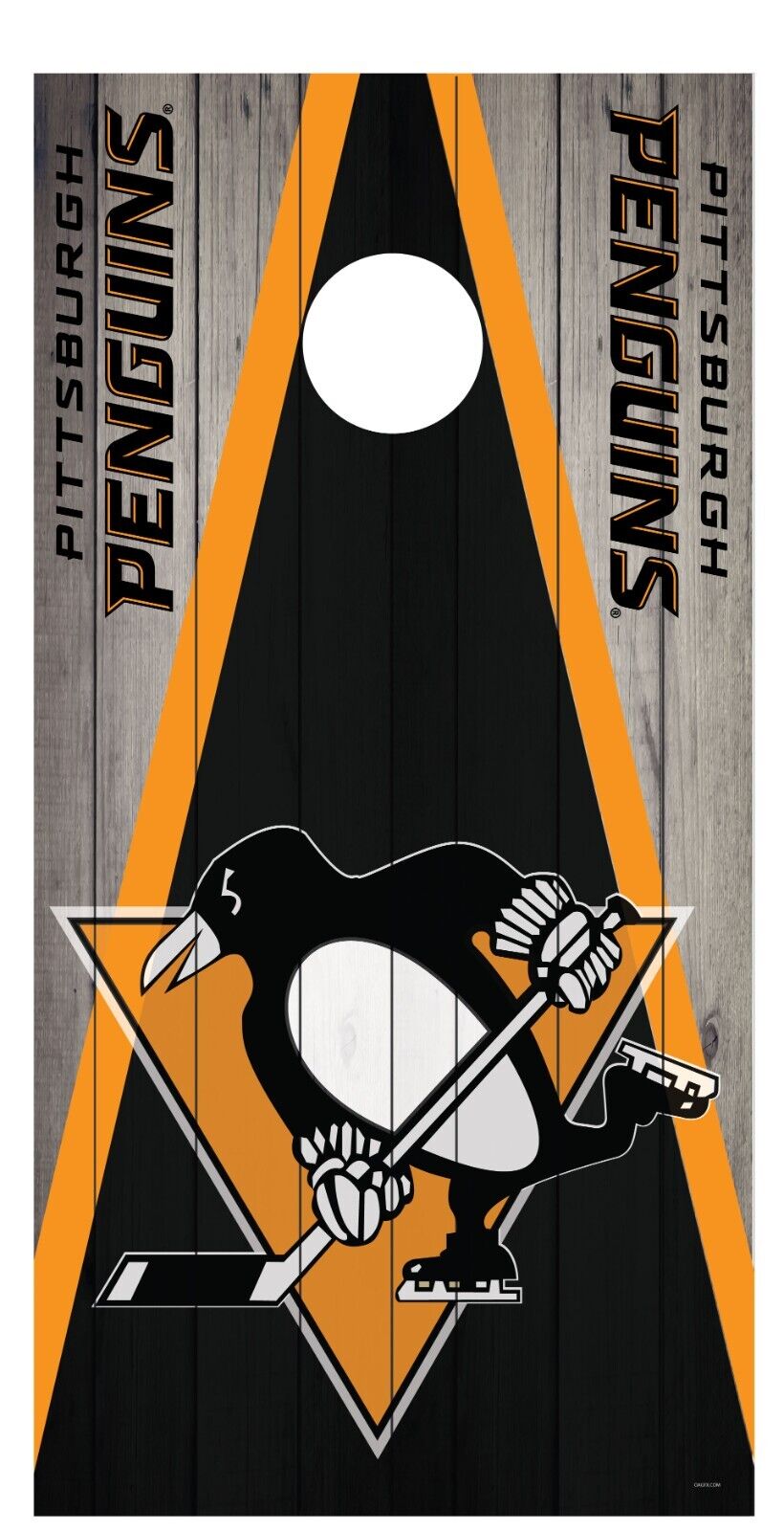 Corn Hole Board Wrap - Pittsburgh Penguins Cornhole