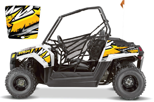 2009 - 2018 Polaris RZR 170 UTV Graphics Kit D37-1 Yellow