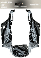 2020 - 2023 Polaris RZR  XP 1000 4 Door  Graphics Kit D69-1 Flag