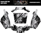 2021-2025 Polaris RZR 200 EFI UTV Graphics Kit D79-6 Stealth