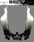 2017 - 2024 Can Am X3  Max 4 Door Maverick RR DS Graphics Kit DBam-1
