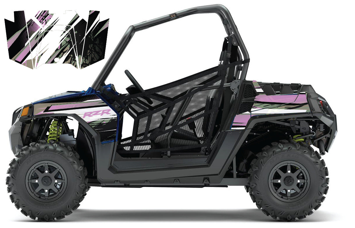 2008 - 2018 Polaris RZR 570 UTV Graphics Kit D35-4 Pink