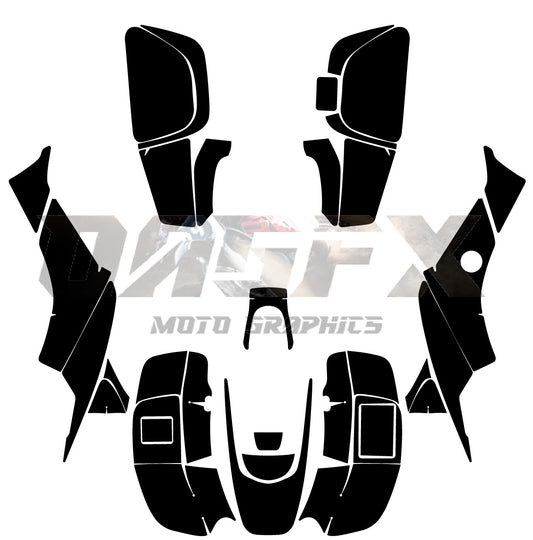 1999-2004 Honda TRX 400 EX Vector  Design Template With Pre-made design