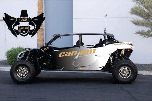 2017 - 2023 Can Am X3  4 Door Maverick RR DS Graphics Kit  Pro Edition DBam-1