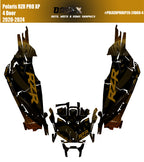 2020 - 2024 Polaris RZR Pro XP 4 Graphics Kit D69-4 Gold Flag