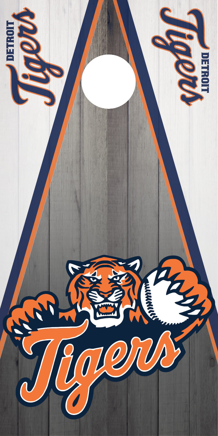 Corn Hole Board Wrap - Detroit Tigers D2 Set Cornhole