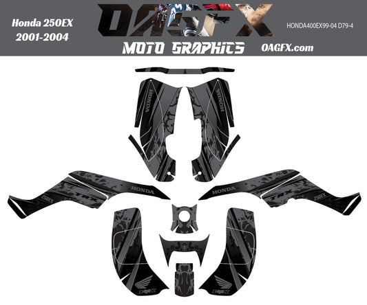 2001 - 2004 Honda TRX 250 EX Graphics Kit - Pro Ed D79-4