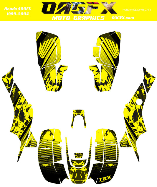 1999-2004 Honda TRX 400 EX Graphics Kit - Pro Ed D79-2