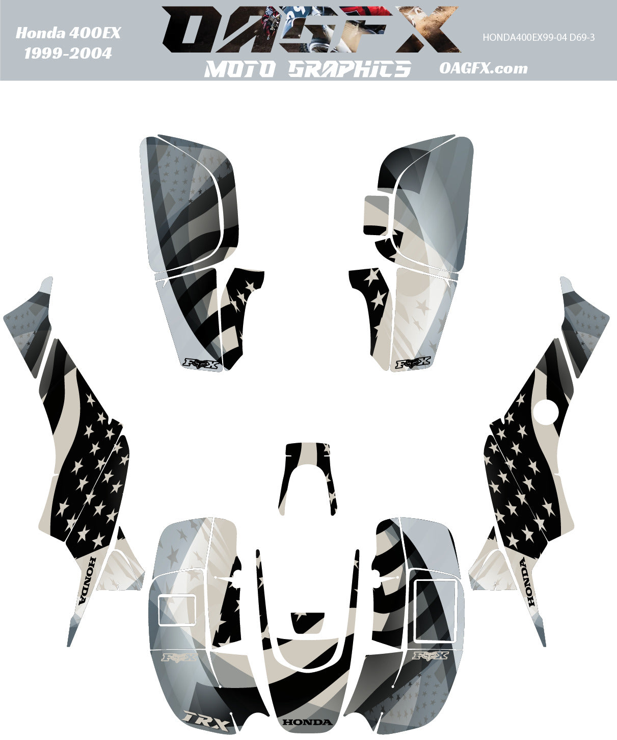 1999 Honda 400ex Graphics Kit
