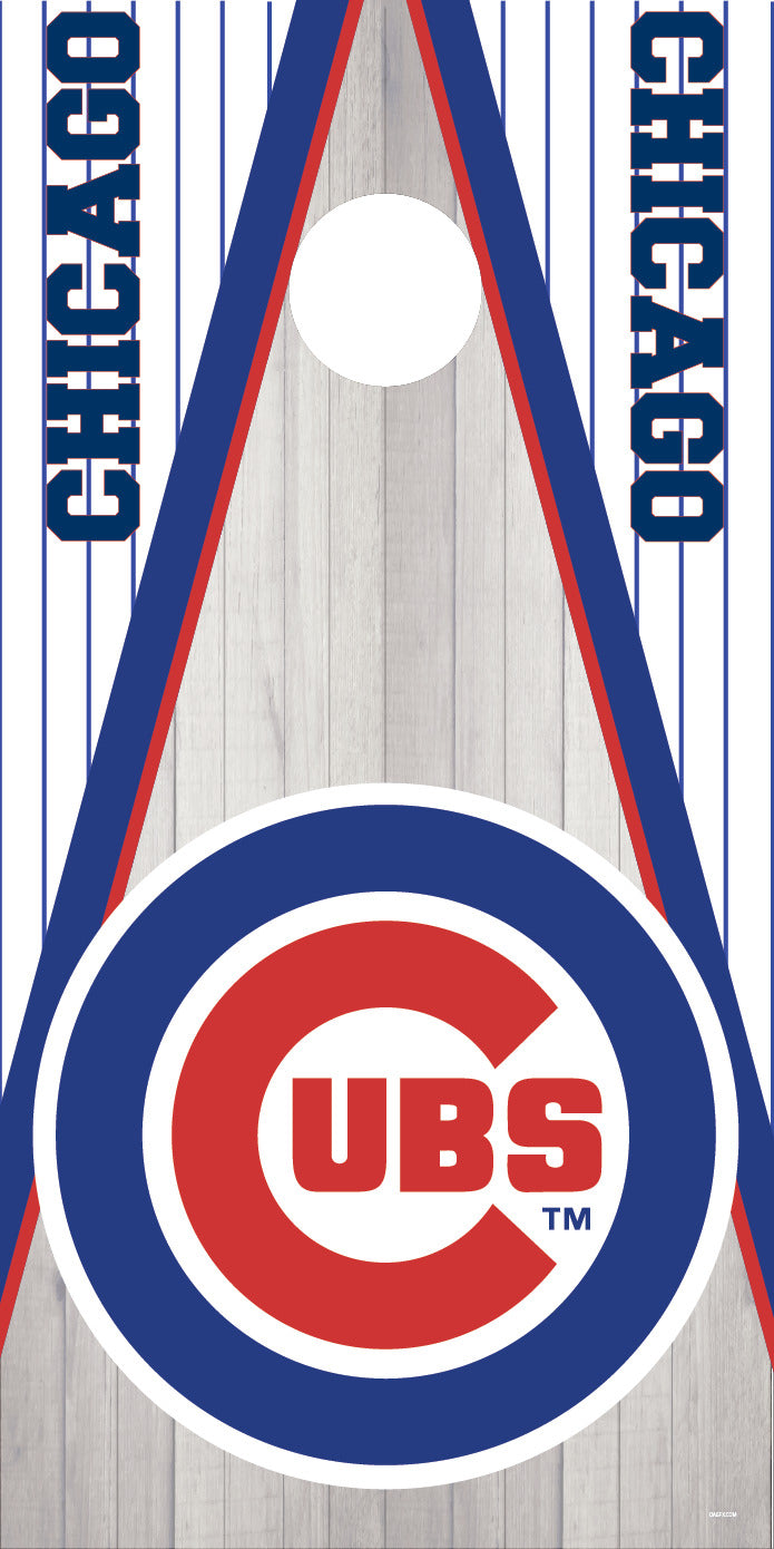 Corn Hole Board Wrap - Chicago Cubs Cornhole D2