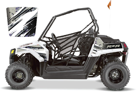 2009 - 2018 Polaris RZR 170 UTV Graphics Kit D35-7 Grey