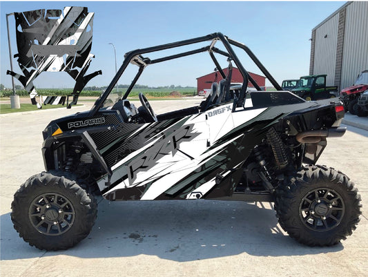 2019 - 2023 Polaris RZR XP 1000 Graphics Kit D35-5 Grey OAGFX