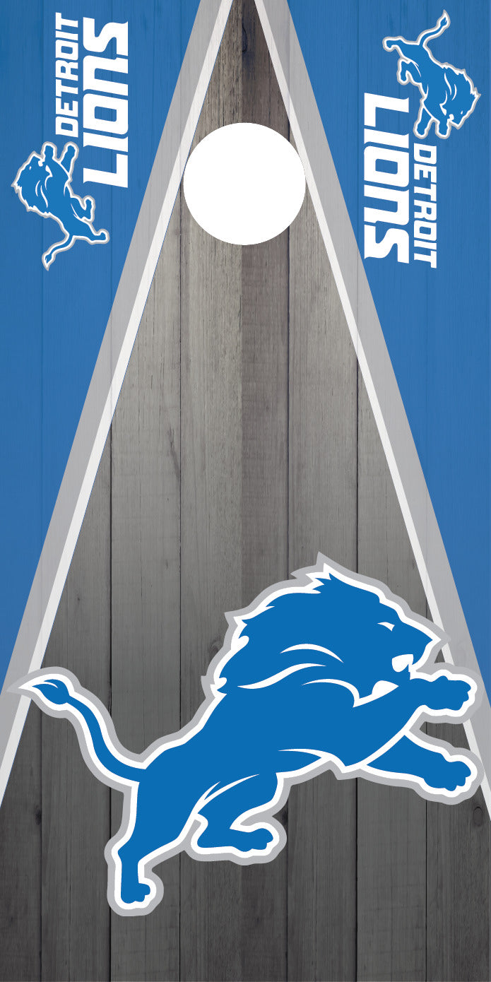 Corn Hole Board Wrap - Detroit Lions D3 Set Cornhole