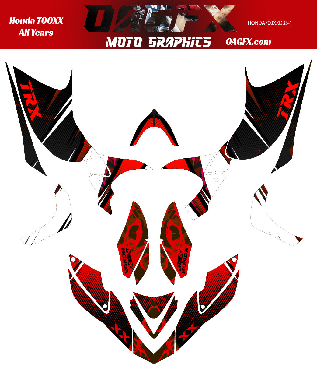 Honda TRX 700 XX AI Pre Made Customizable Design Vector D35-1