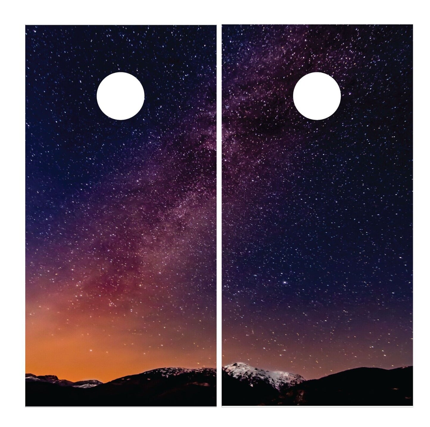 Corn Hole Board Wrap - Split Galaxy Set Cornhole