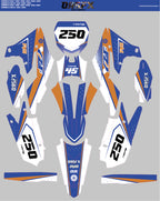 2018-2023 Yamaha YZF 250 2019-2022 YZF 450 OAGFX  Graphic Kit - Pro Ed B-1