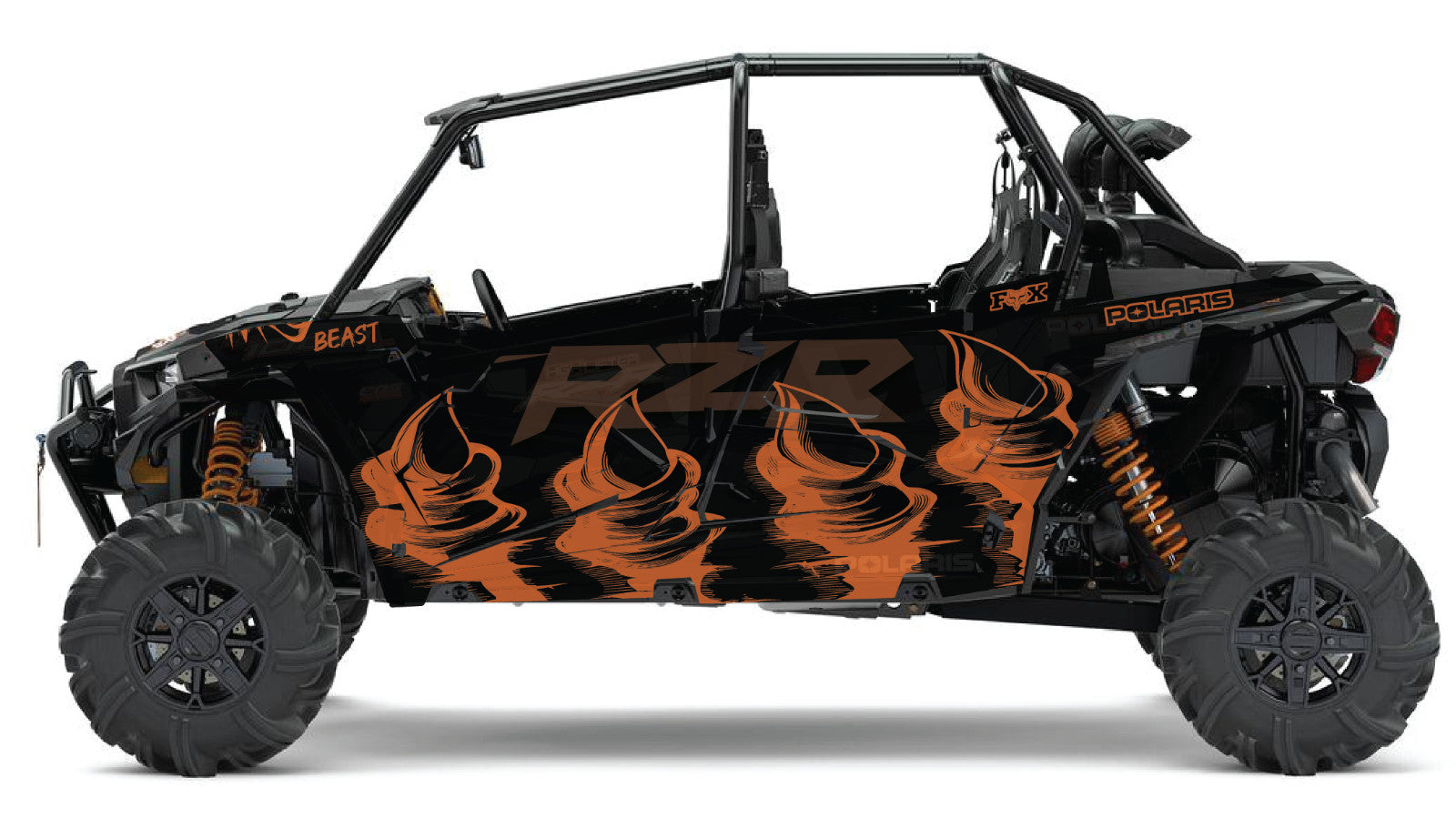 2019 - 2022 Polaris RZR Turbo S Velocity 4 Door  Graphics Kit DB-3 Beast