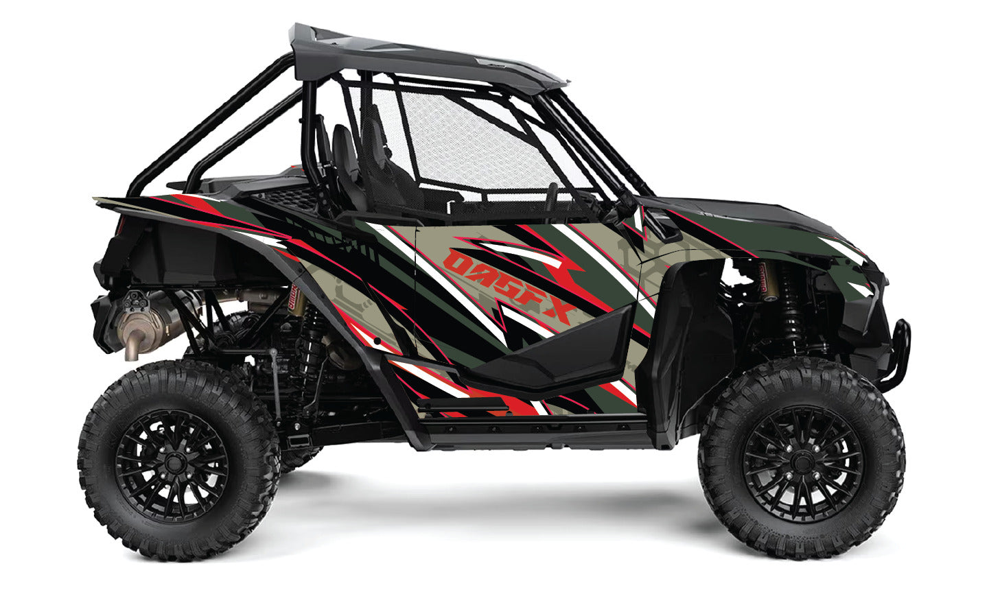 2019-2022 Honda Talon 1000R 1000X 2 Door Graphics Kit - Pro Ed D43-2 Red