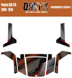 2009 - 2018 Polaris RZR 170 UTV Graphics Kit D46-1 Orange