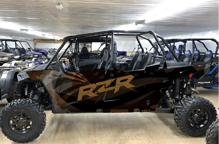 2020 - 2023 Polaris RZR  XP 1000 4 Door  Graphics Kit D69-4 Flag