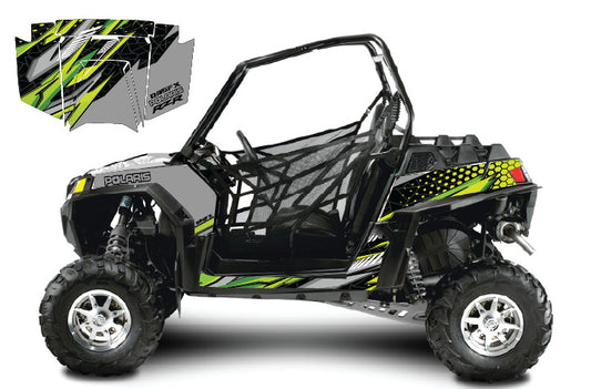 2011 - 2013 Polaris RZR 900 Graphics Kit D57-1 Yellow