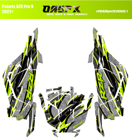 2022-2024 Polaris RZR Pro R OAGFX Graphics Kit D43-1
