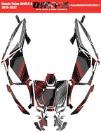 2019-2022 Honda Talon 1000R 1000X 2 Door Graphics Kit - Pro Ed D46-2 Red