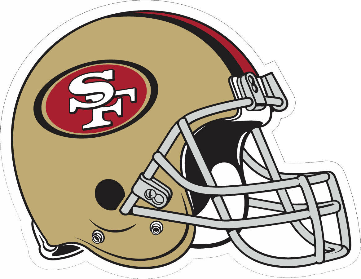 San Francisco 49ers Helmet Decal  ~ Vinyl Car Sticker - Wall, Cornholes Graphic