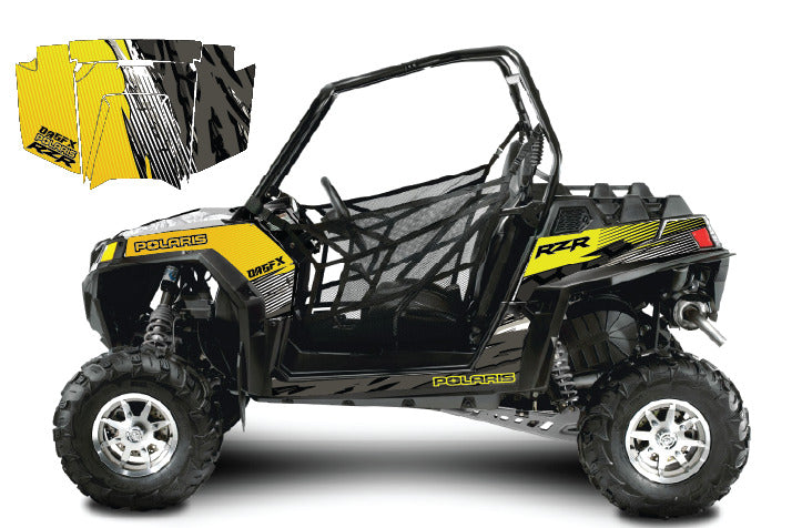 2011 - 2013 Polaris RZR 900 Graphics Kit D49-2 Yellow