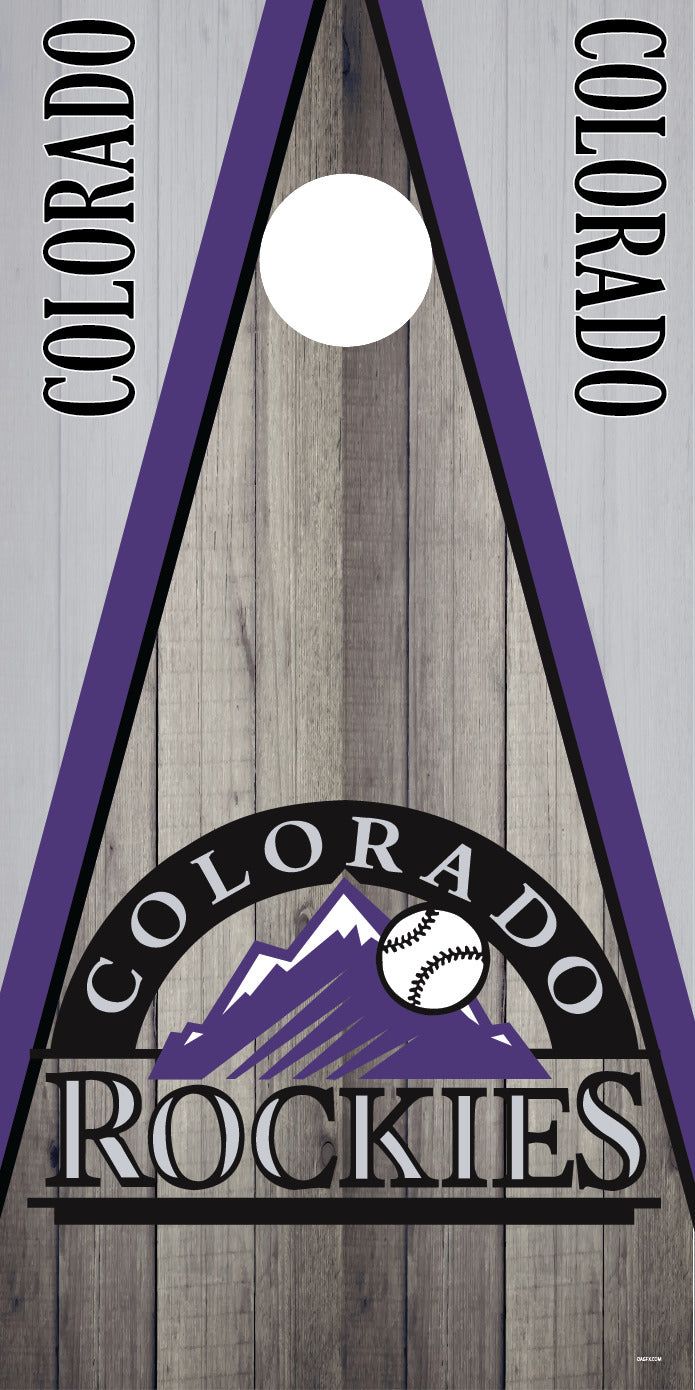 Corn Hole Board Wrap - Colorado Rockies Cornhole D3