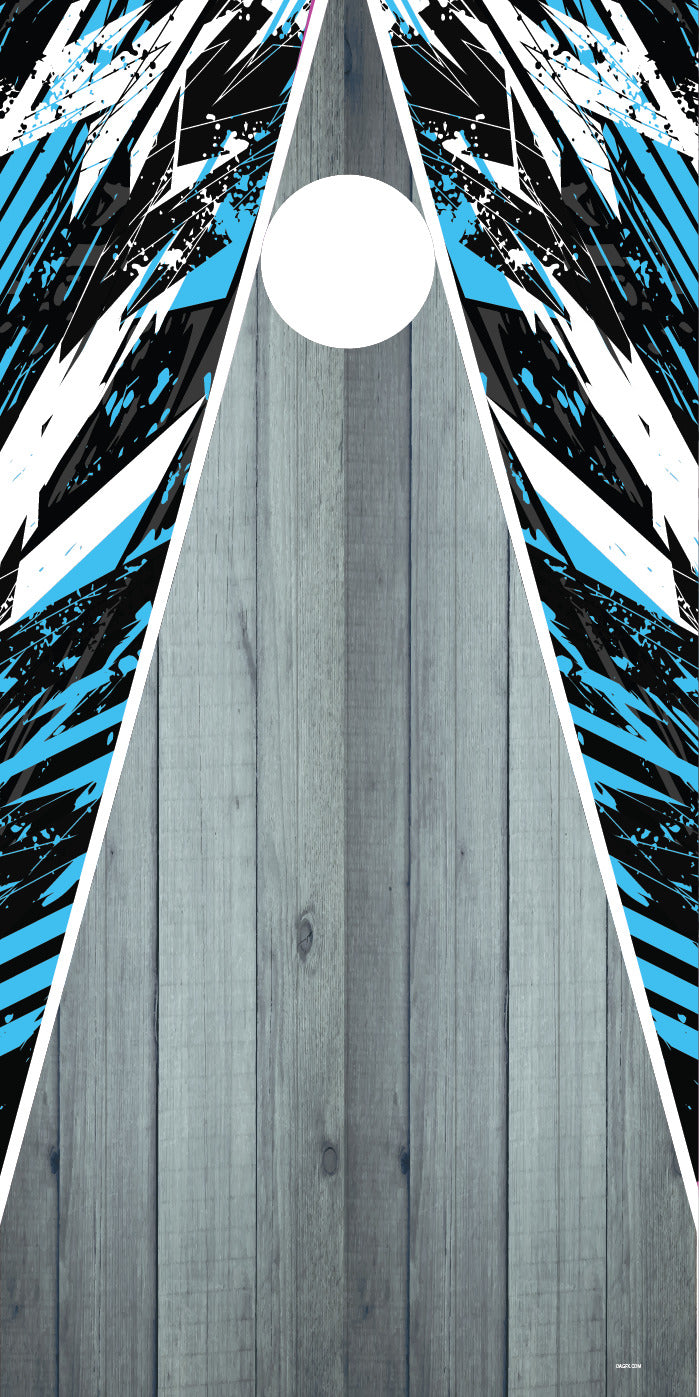Corn Hole Board Wrap - Blue AR1 Cornhole Skin