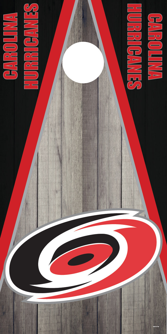 Corn Hole Board Wrap - Carolina Hurricanes Cornhole Skin D2
