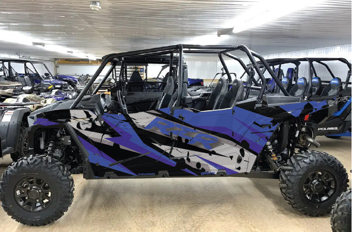 2020 - 2023 Polaris RZR  XP 1000 4 Door  Graphics Kit D39-2 Blue