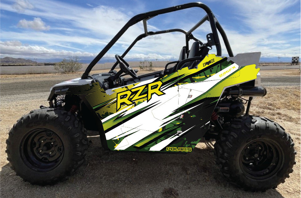 2021-2025 Polaris RZR 200 EFI UTV Graphics Kit D35-2