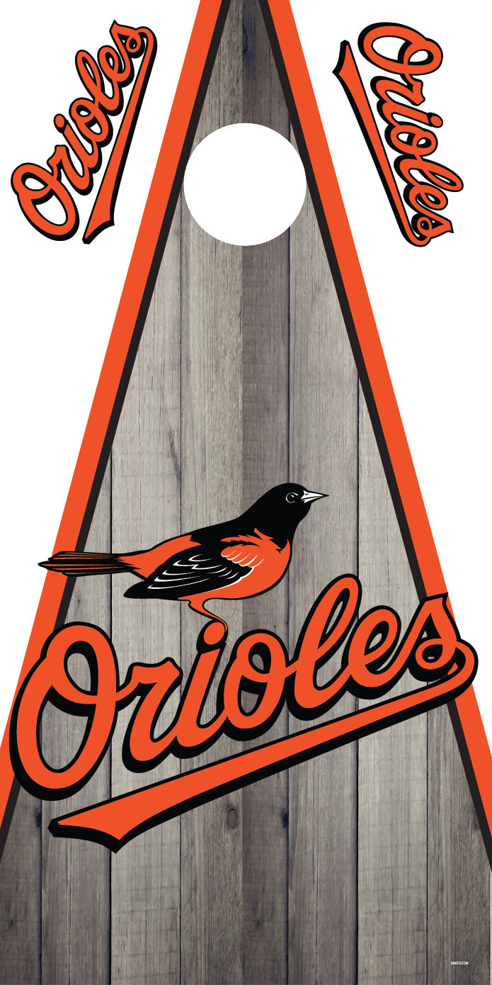 Corn Hole Board Wrap - Baltimore Orioles D2 Set Cornhole