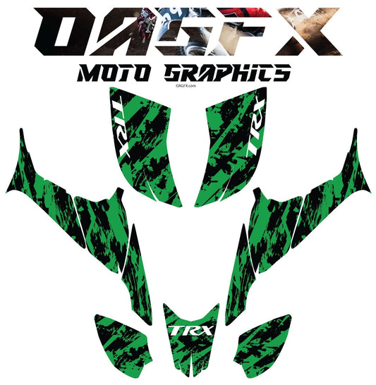 2007-2018 Honda TRX 90 Graphics Kit - Pro Ed D41-4 Green