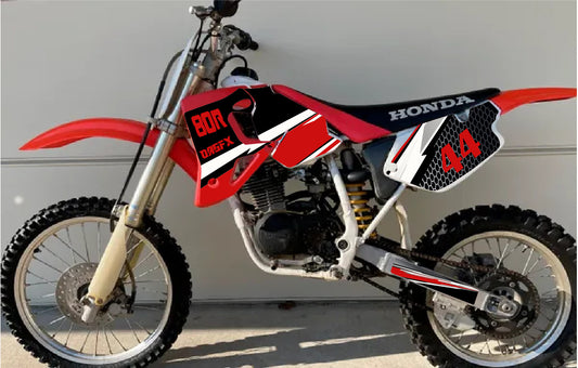 1996 - 2002 Honda CR 80  OAGFX Graphics Kit - D33-2 Red