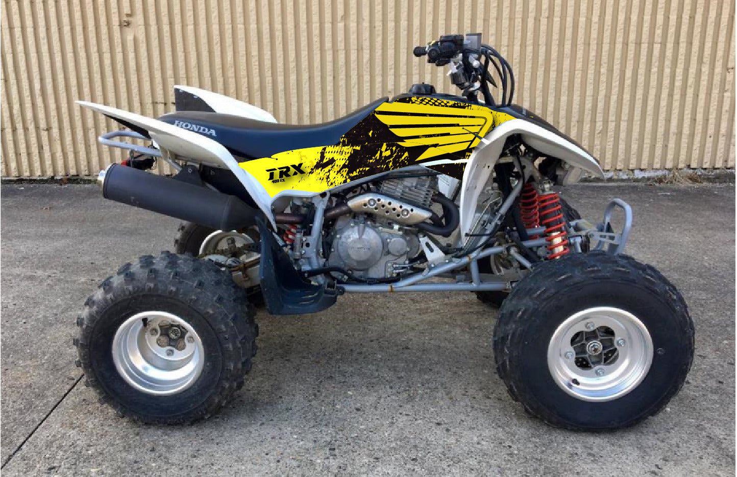 2008 - 2018 Honda TRX 400 EX Graphics Kit - Pro Ed D51-2 Yellow