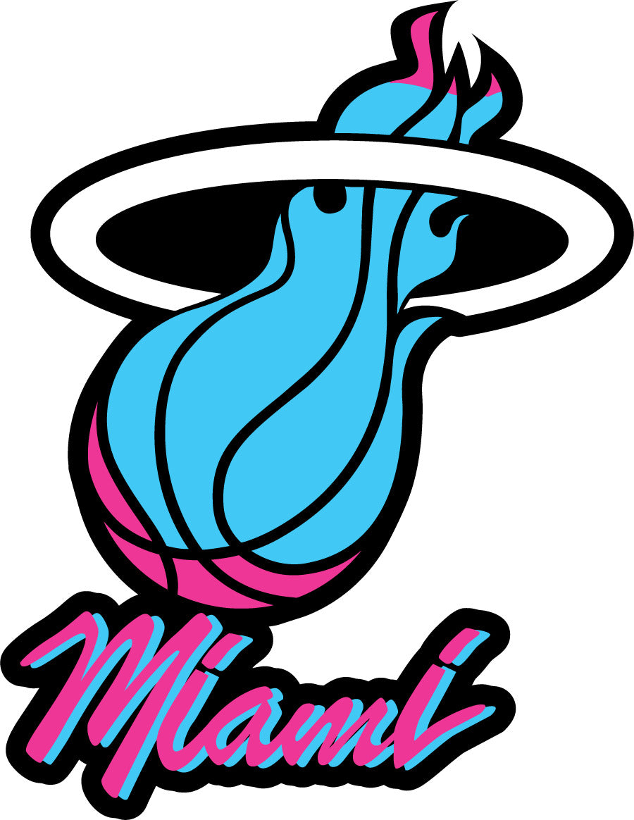 Miami Heat Decal ~ D2 Vinyl Car Wall Sticker - Wall, Small to XLarge