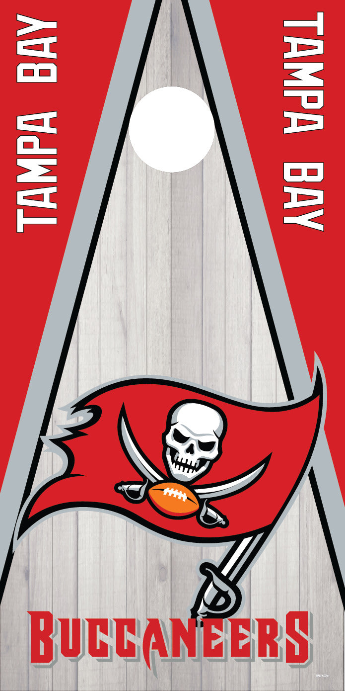 Corn Hole Board Wrap Skin - Tampa Bay Buccaneers Cornhole D3