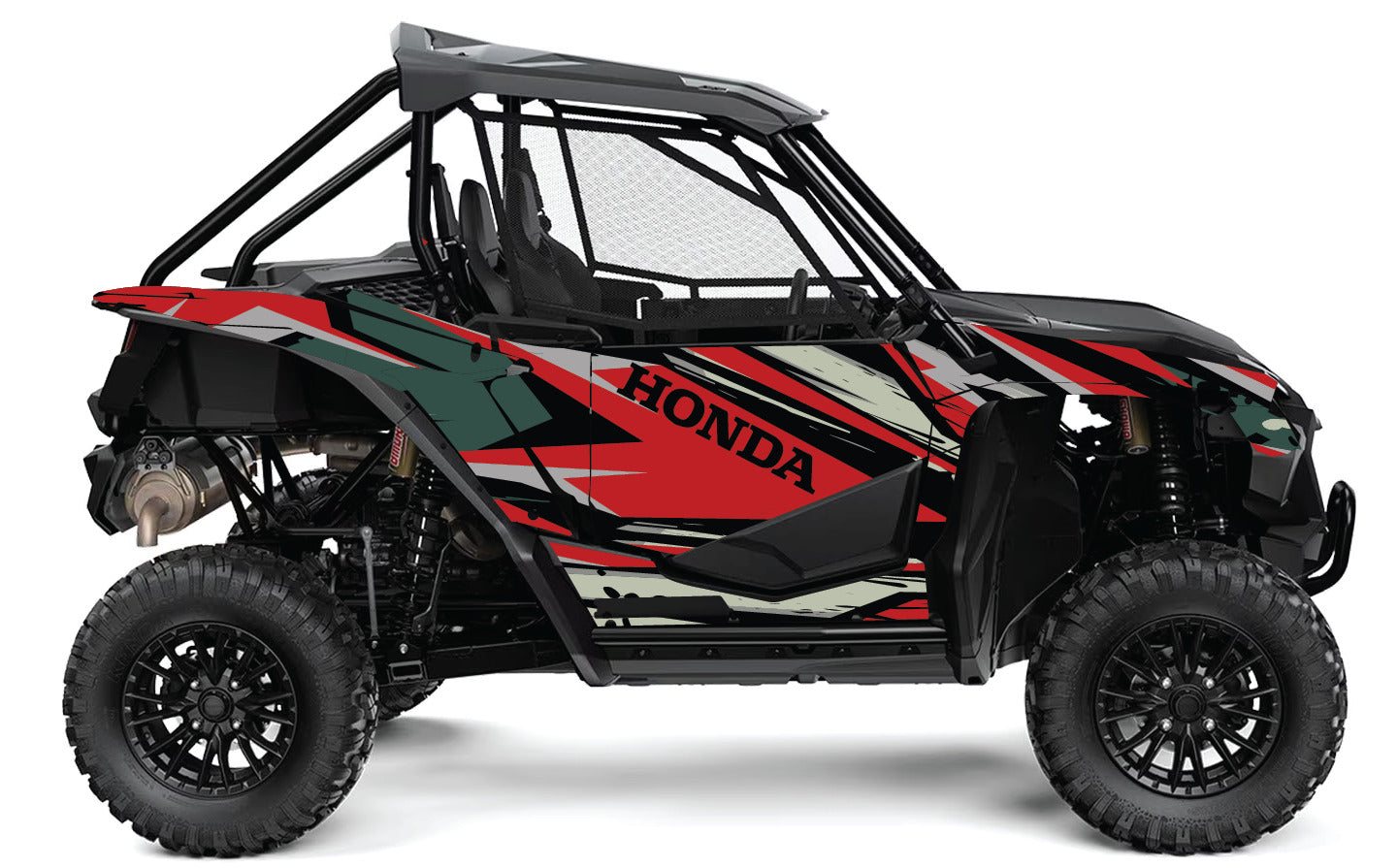 2019-2022 Honda Talon 1000R 1000X 2 Door Graphics Kit - Pro Ed D39-2 Red