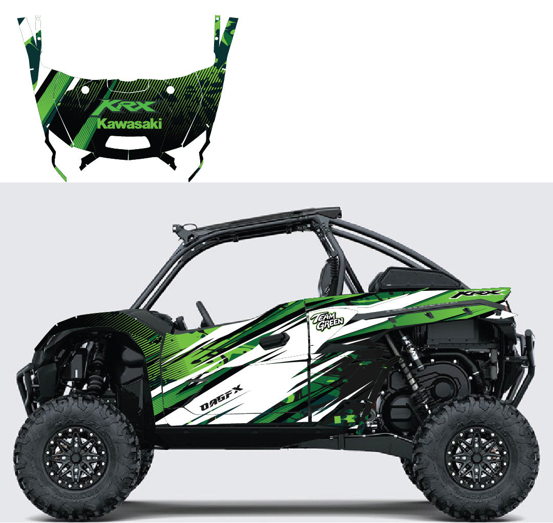 2019 - 2023 Kawasaki Teryx KRX 1000 Graphic Kit - Pro Edition D35-1 Green