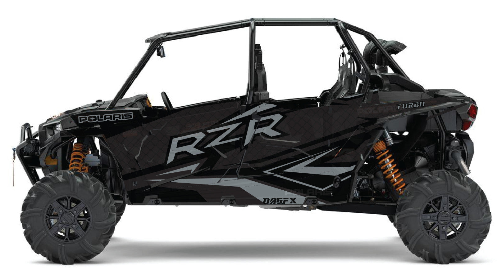 2019 - 2022 Polaris RZR Turbo S Velocity 4 Door  Graphics Kit D36-5 Stealth